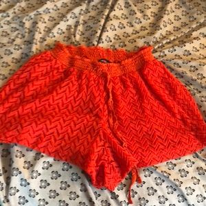 Red shorts
